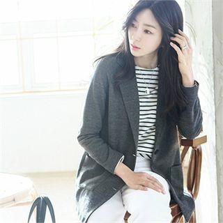 Notched-lapel Two-button Blazer