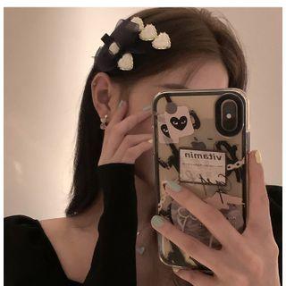 Heart / Bow Rhinestone Alloy Hair Clip