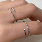 925 Sterling Silver Wrap Around Open Ring E86 - Silver - One Size
