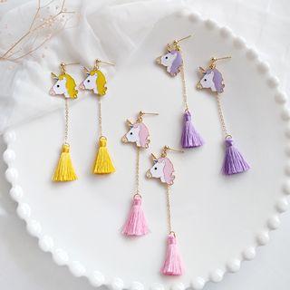 Unicorn Tassel Earring