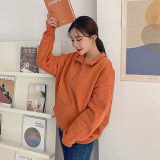 Kangaroo-pocket Anorak Pullover