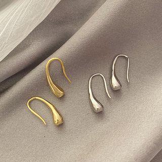 Polished Alloy Drop Earring