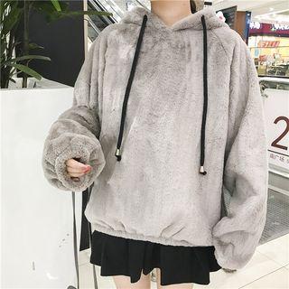 Pompom Furry Hoodie