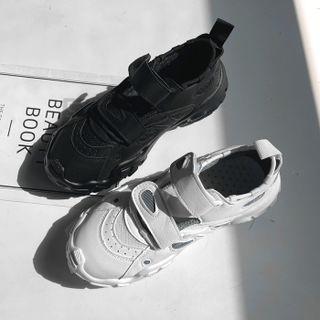 Lug-sole Self-fastener Sneakers