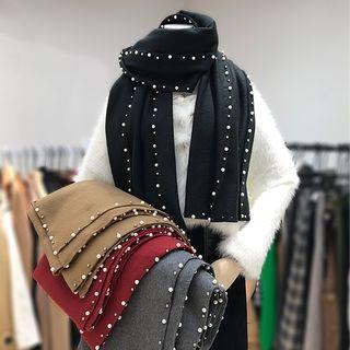 Beaded Cotton Scarf