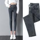Cropped High-waist Jeggings