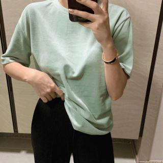 Pastel-color Velvet T-shirt