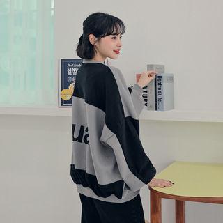 Two-tone Oversize Sweatshirt