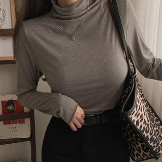 High-neck Slim T-shirt In 15 Colors