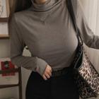 High-neck Slim T-shirt In 15 Colors