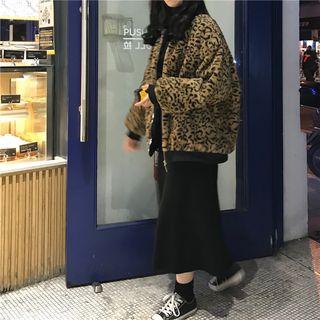 Leopard Loose-fit Jacket As Figure - One Size