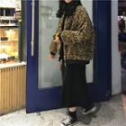 Leopard Loose-fit Jacket As Figure - One Size