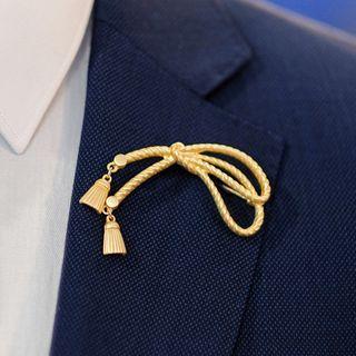 Knot Alloy Brooch 009 - Gold - One Size