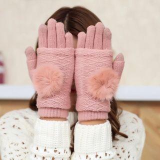 Furry Ball Gloves