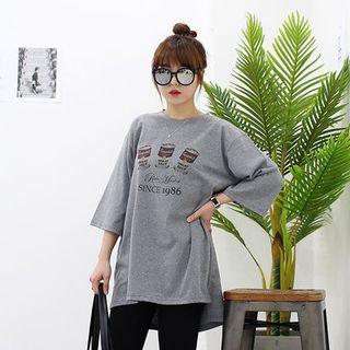 Pop Art Print Boxy-fit T-shirt