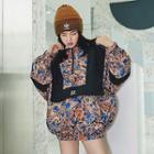 Floral-print Oversized Hoodie