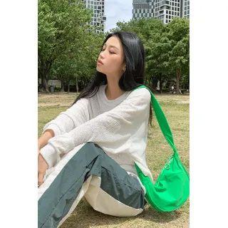 Vivid Zipped Nylon Crossbody Bag