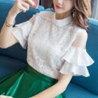 Layered Short-sleeve Lace Top
