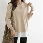 Layered-hem Loose-fit T-shirt