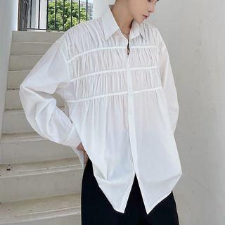 Shirred Oversized Shirt