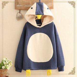 Penguin Color-block Hoodie
