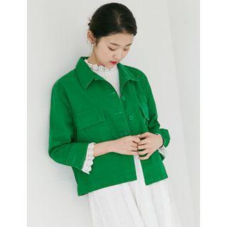 Flap-pocket Button Jacket
