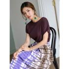 Batwing-sleeve Cotton T-shirt