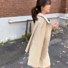 Loose-fit Linen Blend Jacket Beige - One Size