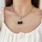 Alloy Cherry Pendant Choker As Shown In Figure - One Size