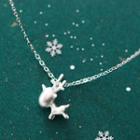 Deer Necklace S925silver - One Size