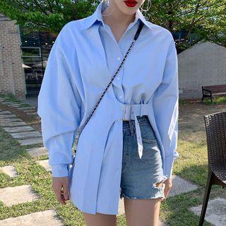 Buckled Asymmetrical Shirt