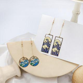 Alloy Seawave / Mountain Dangle Earring
