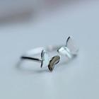 925 Sterling Silver Butterfly Open Ring As Shown In Figure - One Size