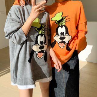 Goofy Print Knit Top