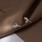 925 Sterling Silver Leaf Earring R643 - Leaf - Silver - One Size