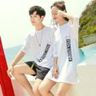 Couple Matching Short-sleeve T-shirt / Mini Dress