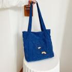 Bear Corduroy Tote Bag