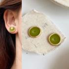 Glaze Earring 1 Pair - Green - One Size