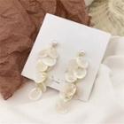Disc Drop Earring 1 Pair - Off-white - One Size