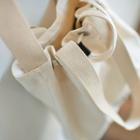 Lettering Drawstring Canvas Shopper Bag