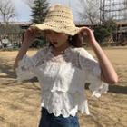 3/4 Sleeve Lace Cover-up