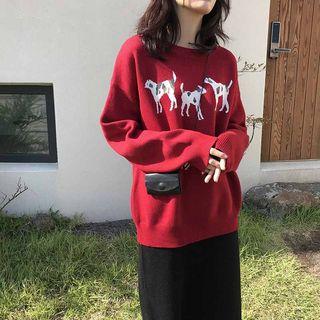Dog Pattern Sweater