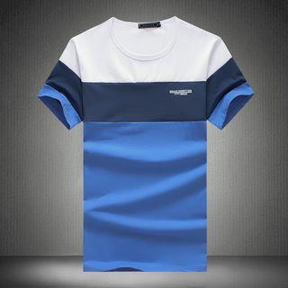 Panel Short-sleeve Crewneck T-shirt