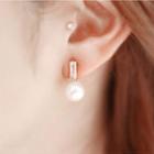 Faux Pearl Drop Earrings/ Clip-on Earrings