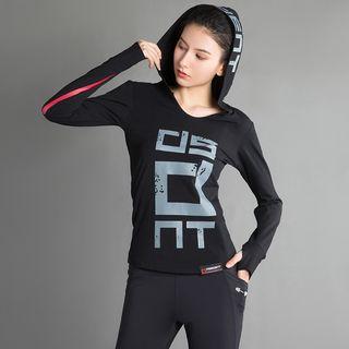 Sports Letter Long-sleeve Hoodie
