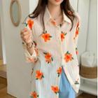 Floral Shirt Floral - Tangerine - One Size