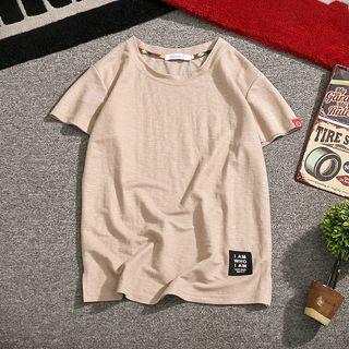 Short-sleeve Embroidered Tag T-shirt