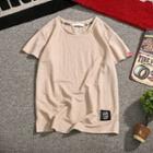 Short-sleeve Embroidered Tag T-shirt