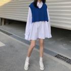 Oversized Shirt / Cropped Vest