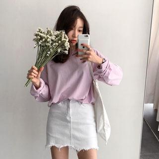 Stitched-trim Cotton Top